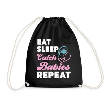 LD Labour And Delivery Nurse - Drawstring Bag - black - Front
