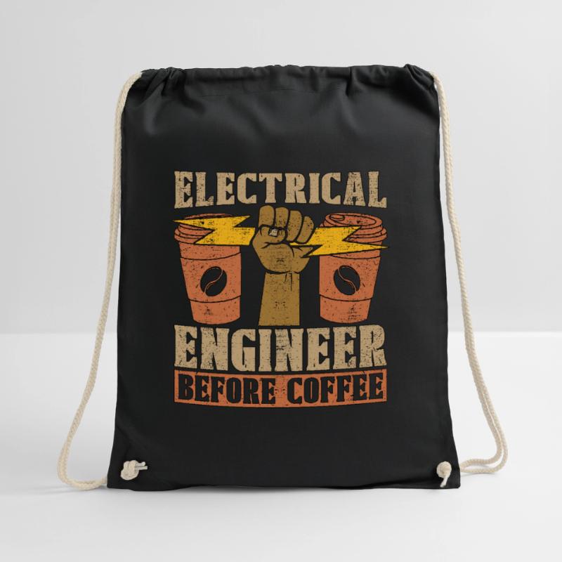 Electrical Engineer Before Lineman Coffee Lover Drawstring Bag