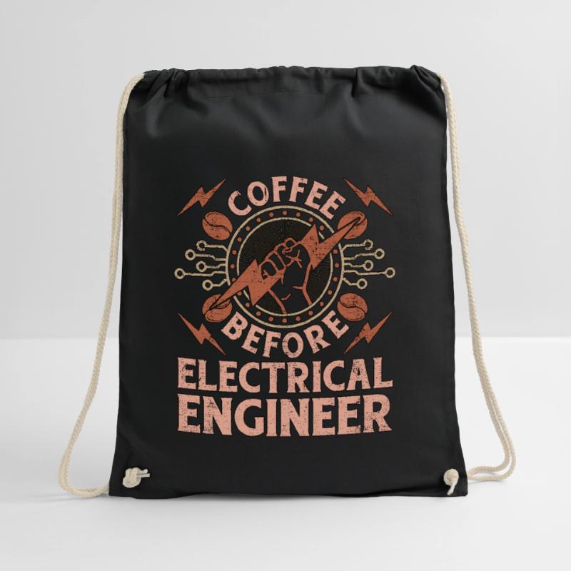 Electrical Engineer Coffee Electrical Coffee Lover Drawstring Bag