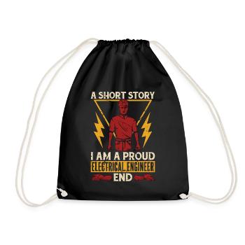 Electrical Engineer A Short Story I Am Electrician - Turnbeutel - Schwarz - Vorne