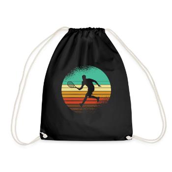 Rétro Paddleball Padel Padel Tennis Padel - Sac de sport léger - noir - Devant