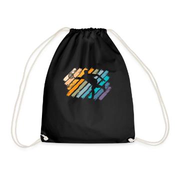 Rétro Paddleball Padel Padel Tennis Padel - Sac de sport léger - noir - Devant