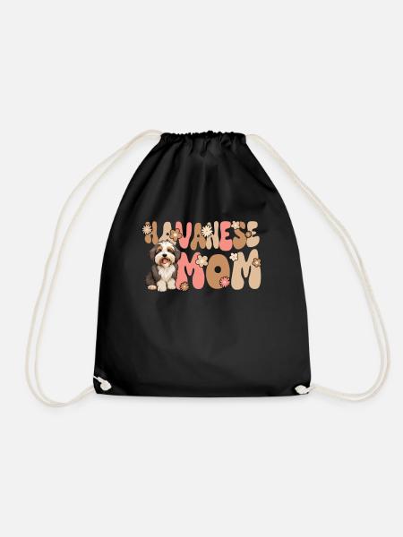 Havaneser Groovy Havanese Mom - Turnbeutel - Schwarz