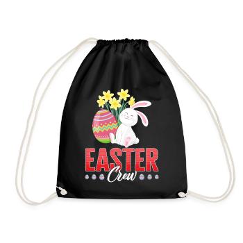 Chemise de Pâques, Pâques Crew Tee, cadeau pour Happy - Sac de sport léger - noir - Devant