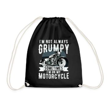 Je ne suis pas toujours , parfois je suis sur mon - Sac de sport léger - noir - Devant