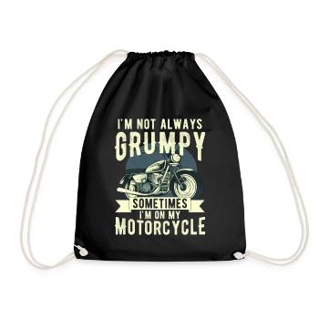 Je ne suis pas toujours , parfois je suis sur mon - Sac de sport léger - noir - Devant