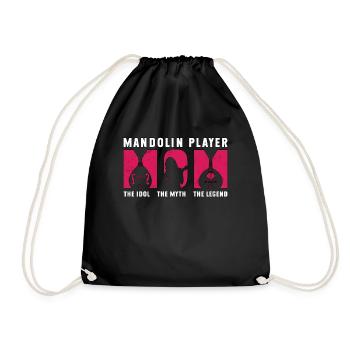 Joueur de mandoline maman l’Idole Instrument de musique - Sac de sport léger - noir - Devant