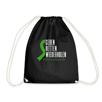 Stem Cells Stem Cell Therapy Stem Cell Donation - Drawstring Bag - black - Front