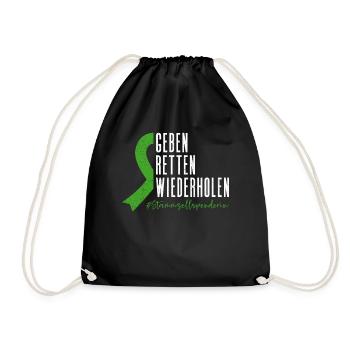 Stem Cells Stem Cell Therapy Stem Cell Donation - Drawstring Bag - black - Front