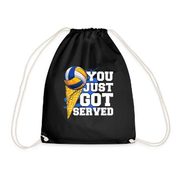 Vous venez d’être servi Joueur de volley-ball Volley-ball - Sac de sport léger - noir - Devant