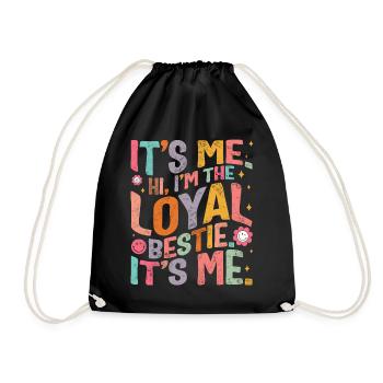 Chemise de l’amitié, c’est moi salut je suis la meilleure amie fidèle - Sac de sport léger - noir - Devant