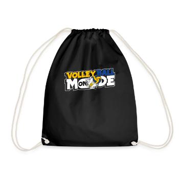 Volleyball Fashion On Volleyball Freak Volleyball Player - Drawstring Bag - black - Front