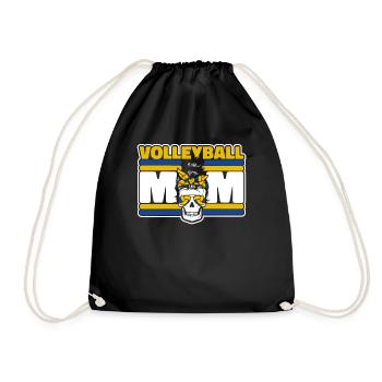 Volleyball Mom Volleyball Player Volleyball Player - Drawstring Bag - black - Front