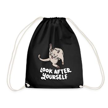 Prenez soin de vous, amoureux des chatons - Sac de sport léger - noir - Devant