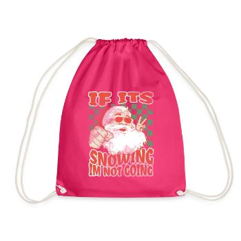 S’il neige, je n’y vais pas - Sac de sport léger - fuchsia - Devant