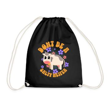 Cow Cows - Drawstring Bag - black - Front