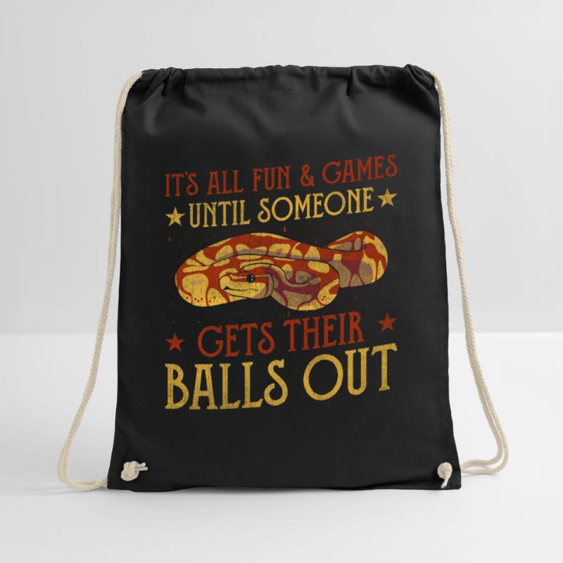 Tout le plaisir jusqu’à ce que quelqu’un sorte les couilles King Python Sac de sport léger