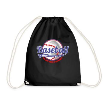 Le baseball est le meilleur sport au monde - Sac de sport léger - noir - Devant