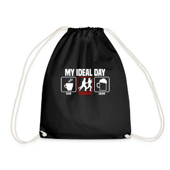 Ma journée parfaite pour les pompiers - Sac de sport léger - noir - Devant