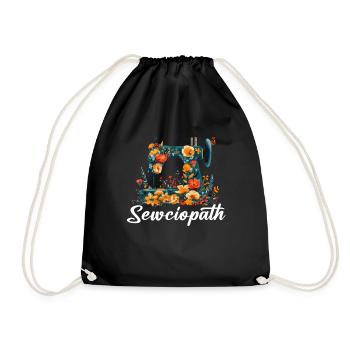 Sewciopath, Quilting sewing - Turnbeutel - Schwarz - Vorne