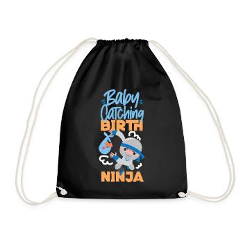 LD Labour And Delivery Nurse - Drawstring Bag - black - Front