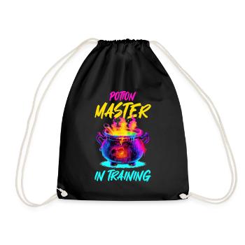 Potion Master In Training Witch Halloween Cauldron - Turnbeutel - Schwarz - Vorne