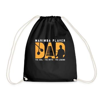 Marimba Player Dad The Idol The Myth Percussion - Turnbeutel - Schwarz - Vorne