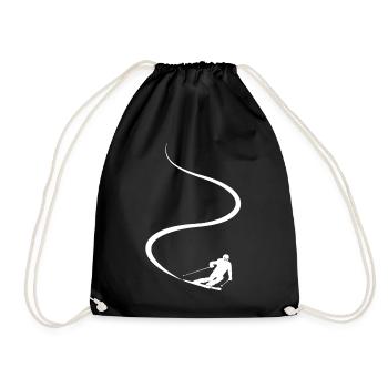 Piste de ski, Après-ski, Sports d’hiver, Vacances au ski - Sac de sport léger - noir - Devant