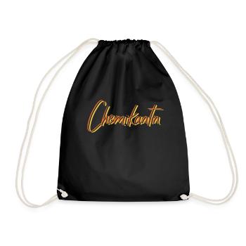 Laborant Abschluss-Geschenk Chemikantin - Turnbeutel - Schwarz - Vorne