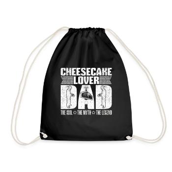 Cheesecake Lover Dad The Idol The Myth Sweet Food - Turnbeutel - Schwarz - Vorne
