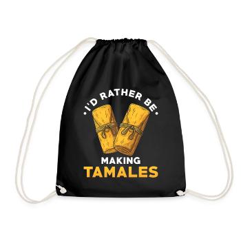 Tamales Lover Mexican Cook Mexico Cook Food - Drawstring Bag - black - Front