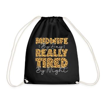 Nurse Midwife Birth Worker Midwife - Drawstring Bag - black - Front