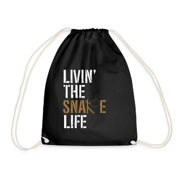 Animal Wire Snare - Drawstring Bag - black - Front