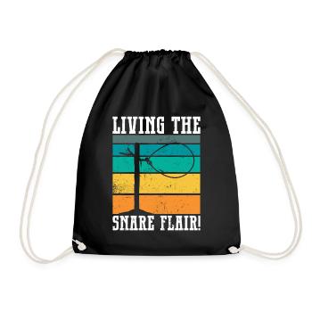 Animal Wire Snare - Drawstring Bag - black - Front