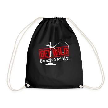 Animal Wire Snare - Drawstring Bag - black - Front