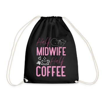 Nurse Midwife Birth Worker Coffee - Turnbeutel - Schwarz - Vorne