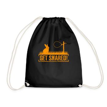 Animal Wire Snare - Drawstring Bag - black - Front