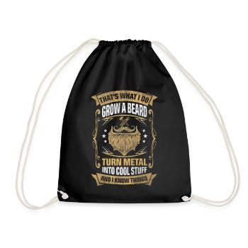 Metal Into Cool Things Metalworker - Drawstring Bag - black - Front