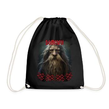 Slavic Mythology Domovoi Pagan Festival - Drawstring Bag - black - Front