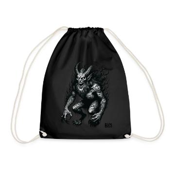Bies Slavic Mythology Pantheon Folklore Festival - Drawstring Bag - black - Front