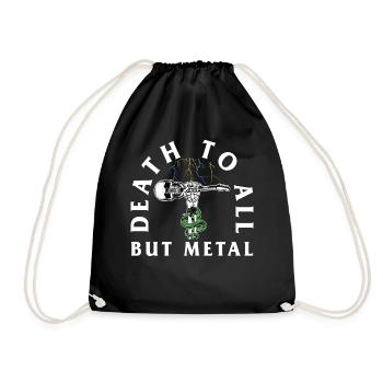 Chemise d’Halloween, mort à tout sauf crâne en métal - Sac de sport léger - noir - Devant