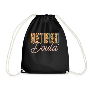Doula Birth Worker Retirement - Turnbeutel - Schwarz - Vorne