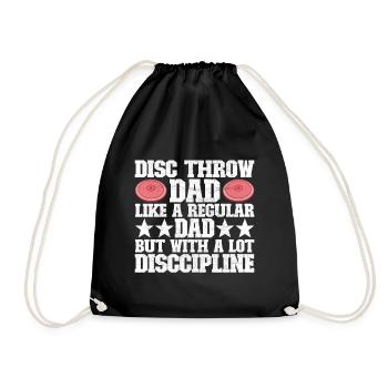 Discus thrower discus throw - Drawstring Bag - black - Front