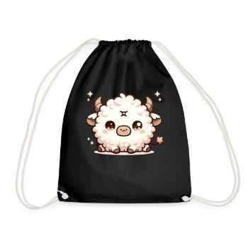 Taurus Zodiac Sign Birthday Gift For Astrology - Drawstring Bag - black - Front