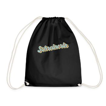 Charpentier Graduation cadeau charpentier - Sac de sport léger - noir - Devant