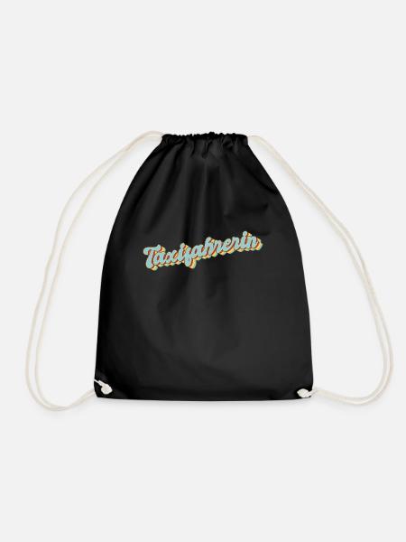Taxi Driver Graduation Gift Taxi Driver - Drawstring Bag - black