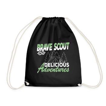 Brave Scout Delicious Adventures Scouting vibes - Drawstring Bag - black - Front