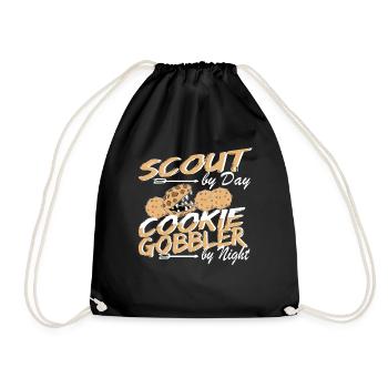Scout by Day Cookie gobbler by Night - Drawstring Bag - black - Front