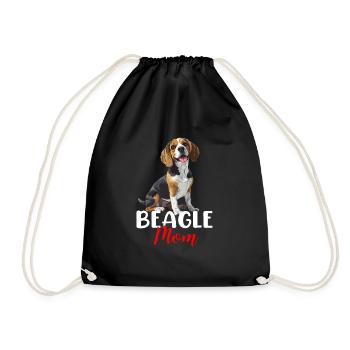 beagle maman beagle - Sac de sport léger - noir - Devant