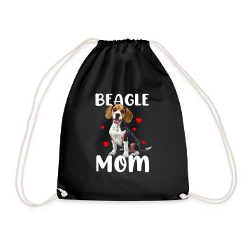 beagle maman beagle - Sac de sport léger - noir - Devant
